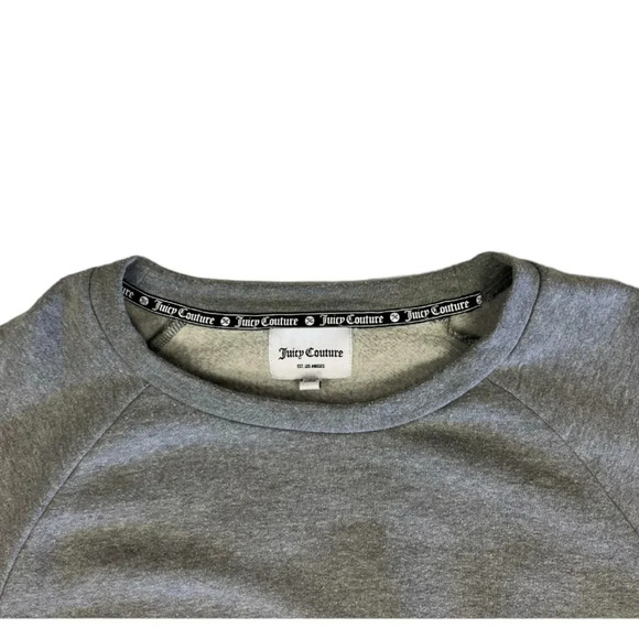 Juicy Couture Grey Cropped Sweater Size Medium - Picture 8 of 12